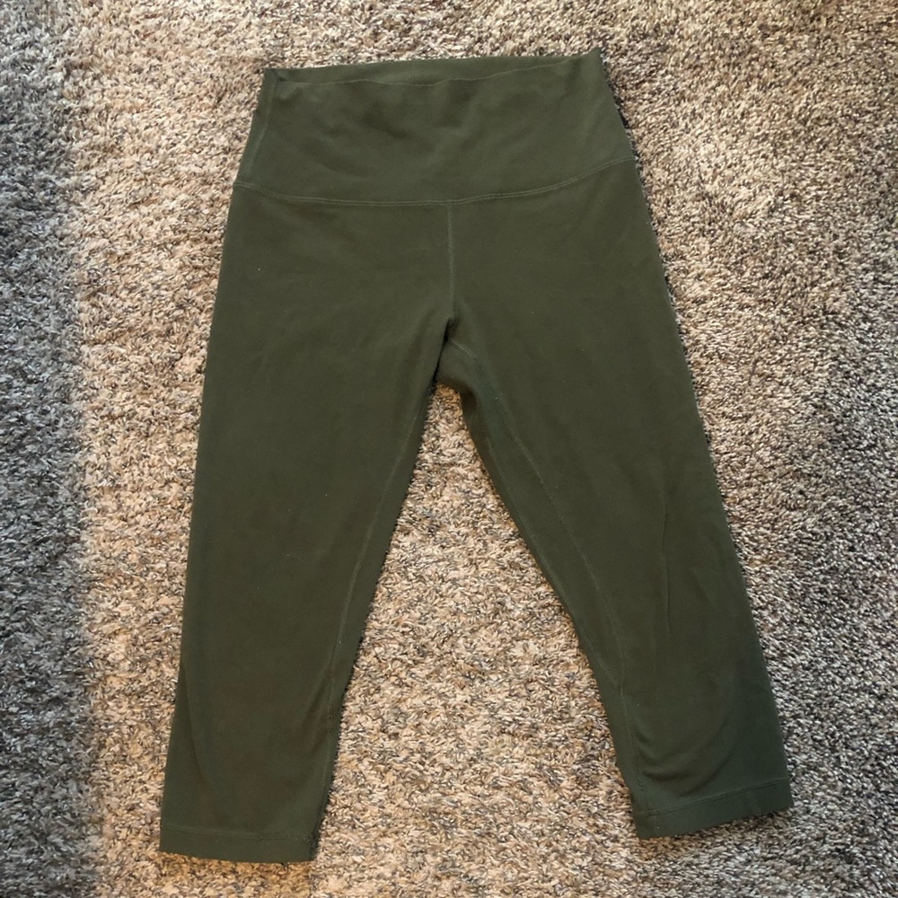 Lululemon Olive Green Cropped Align Pants